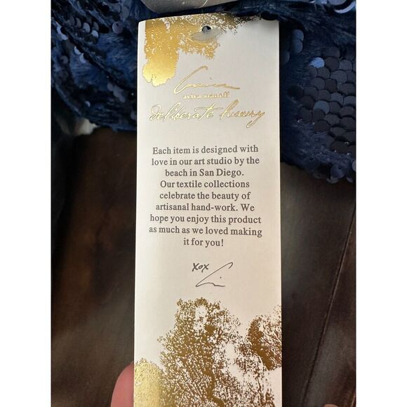 Aviva Stanoff Mermaid Sequins Celestial 3 Piece Set: Throw Blanket and 2 Pillows - Picture 7 of 8